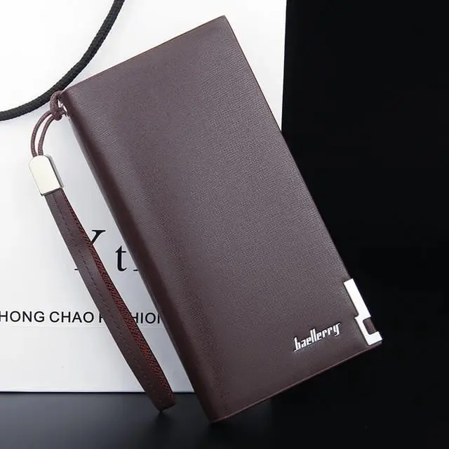 Leather Long Wallet for Men