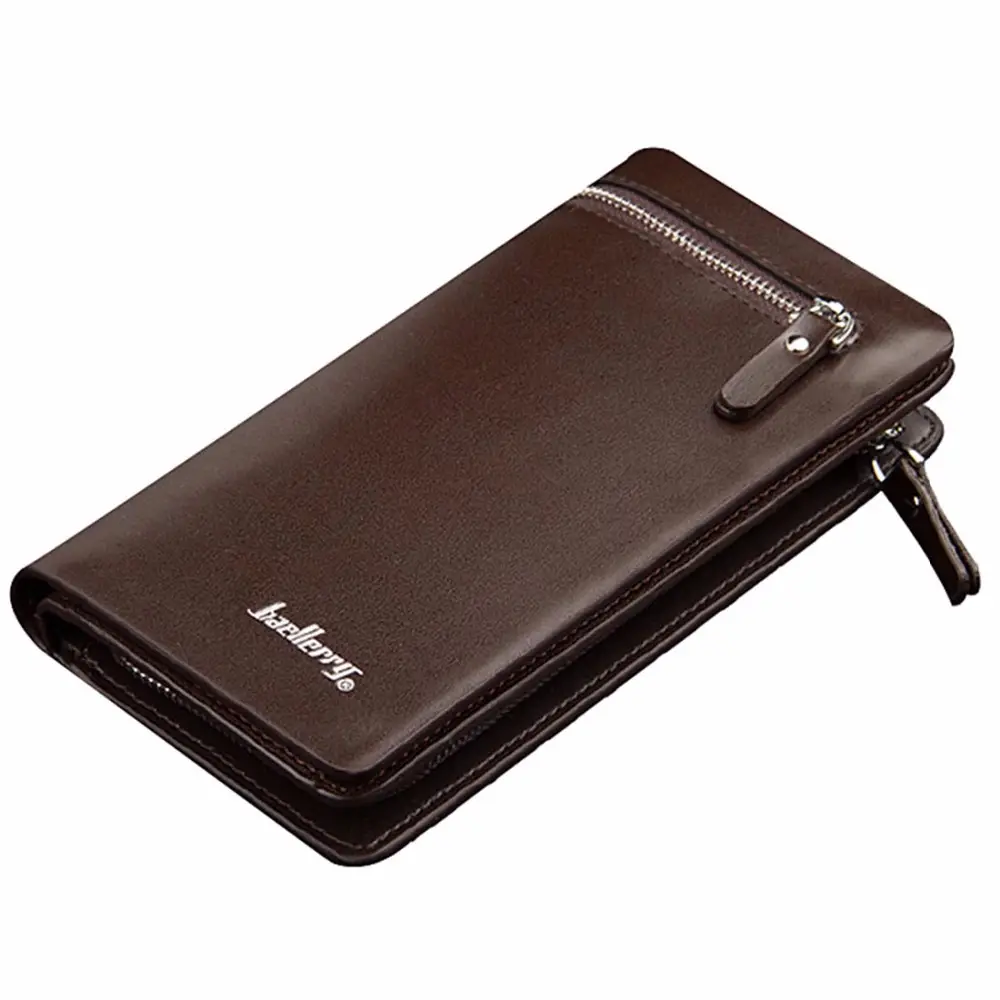 Baellerry Unique Multi-functional Classic Long Business Zipper Wallets for Men