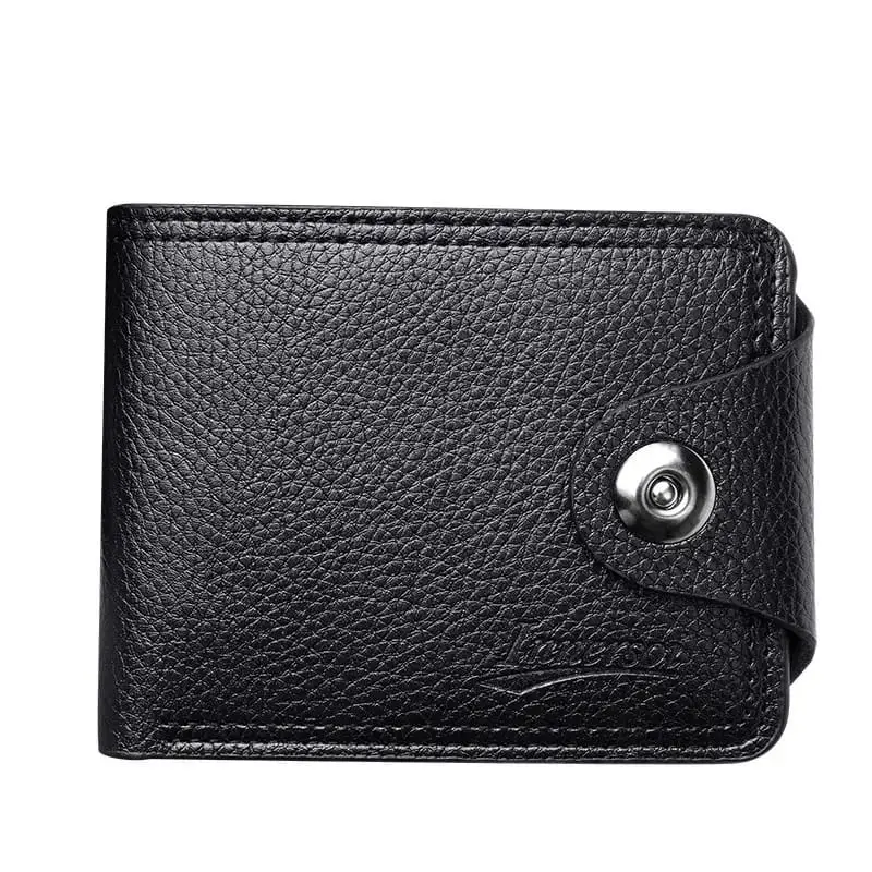 PU Leather Short Wallet for Men
