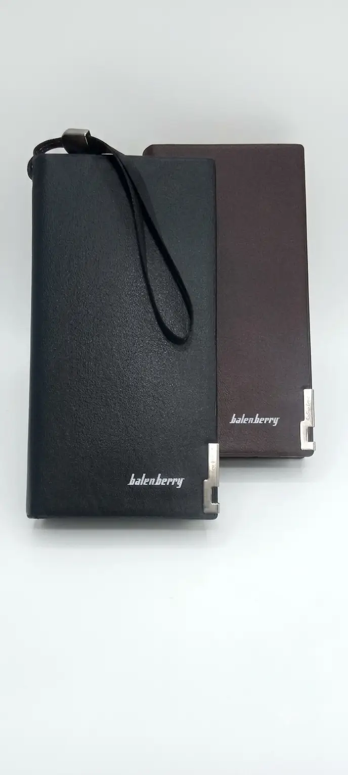 Balenberry Premium Long Wallet – 12 Card Slots, Dual Cash Pockets Black