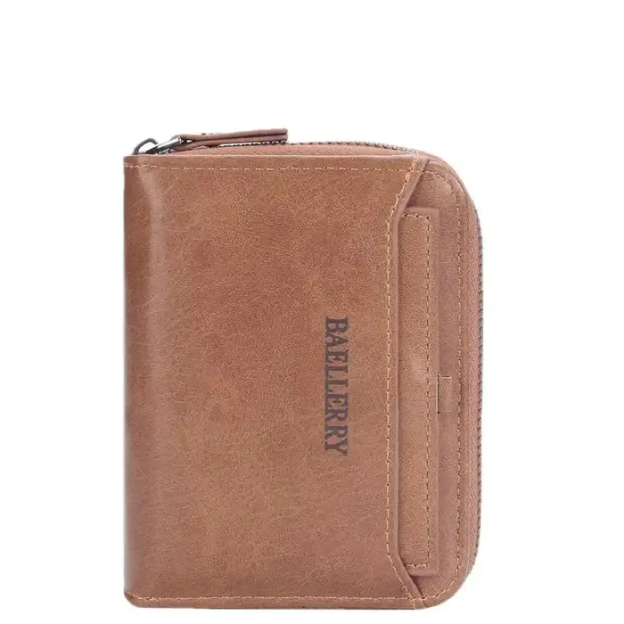 PU Leather RFID Blocking Business Wallet
