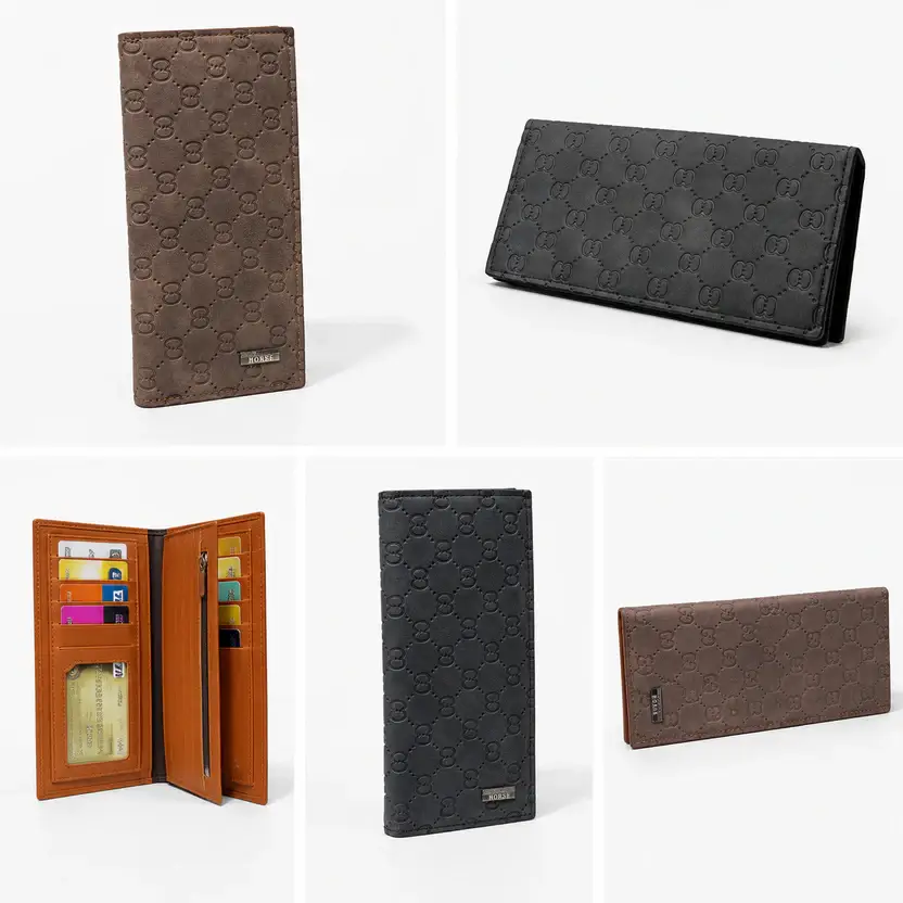 Premium Men’s Long Wallet – Stylish Leather Card Holder & Cash Organizer