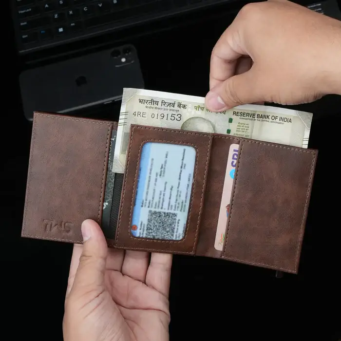 Premium Leather Bi-Fold Wallet for Men - 1 Pc - Stylish and Pocket Friendly