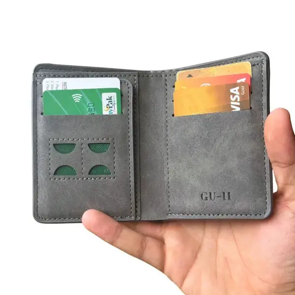 Imported Leather Short Wallet