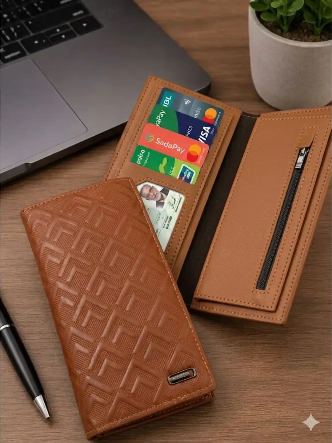 Horse Long Wallet - Leather Wallet - Multiple Card Slots