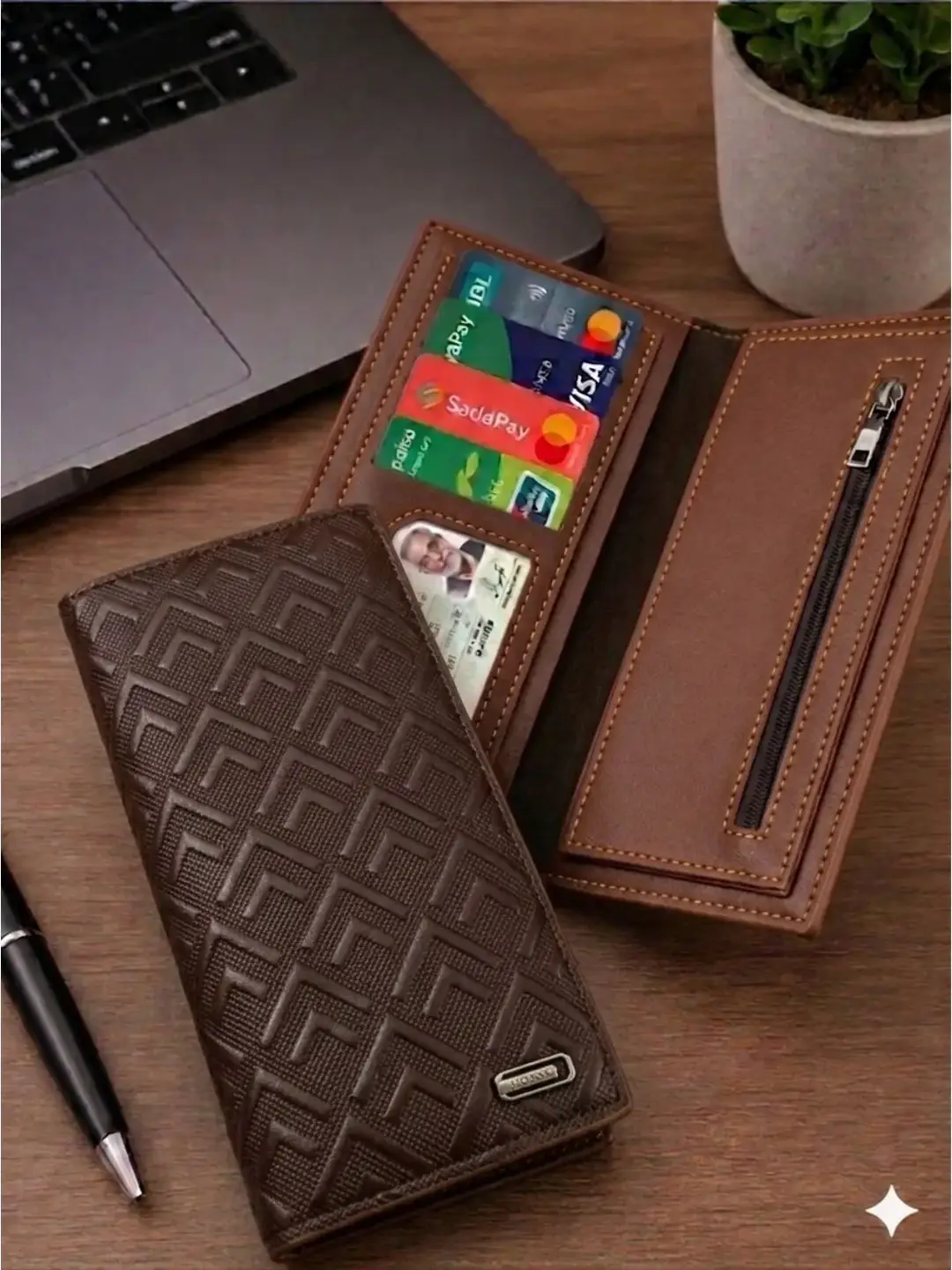 Horse Long Wallet - Leather Wallet - Multiple Card Slots