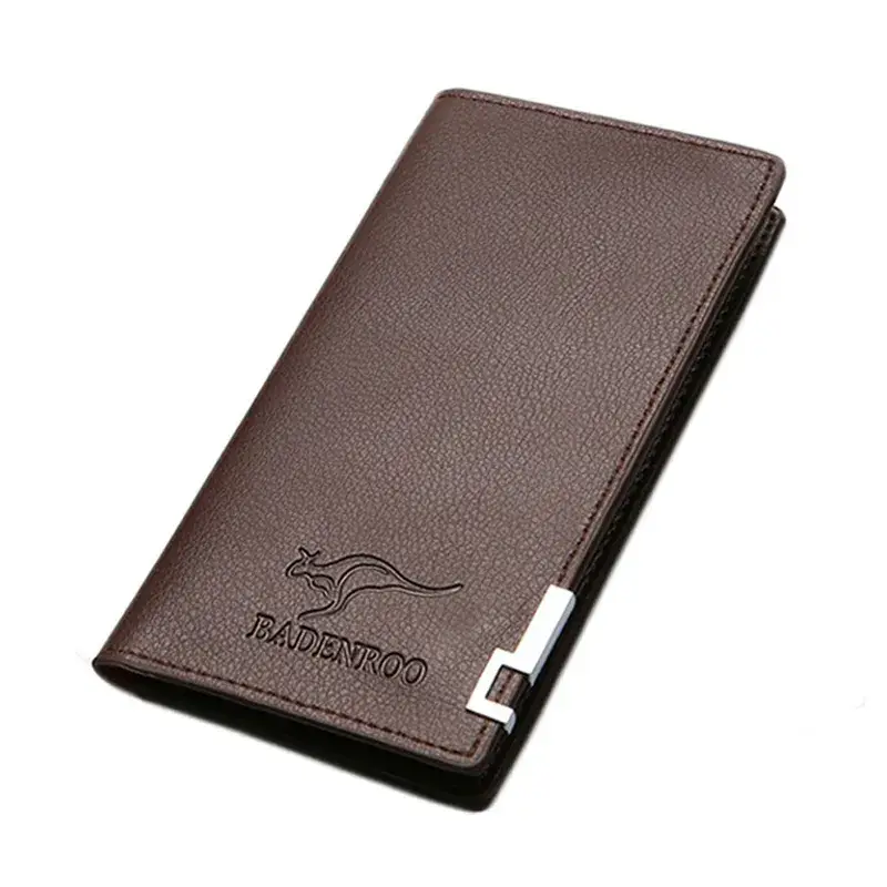 Premium Slim & Lightweight Long Wallet for Men | Stylish PU Leather Wallet with Multiple Card Slots | Durable Business Wallet for Men | Kangaroo Wallet