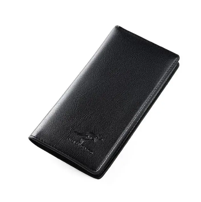 Premium Slim & Lightweight Long Wallet for Men | Stylish PU Leather Wallet with Multiple Card Slots | Durable Business Wallet for Men | Kangaroo Wallet