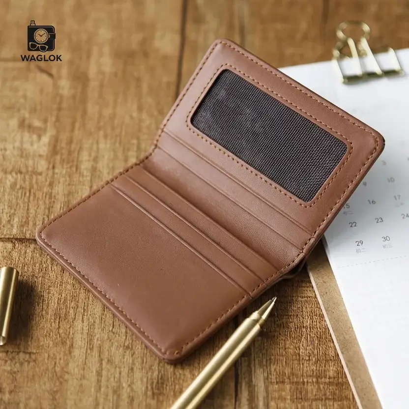 Designer Monogram Leather Wallet – Biege