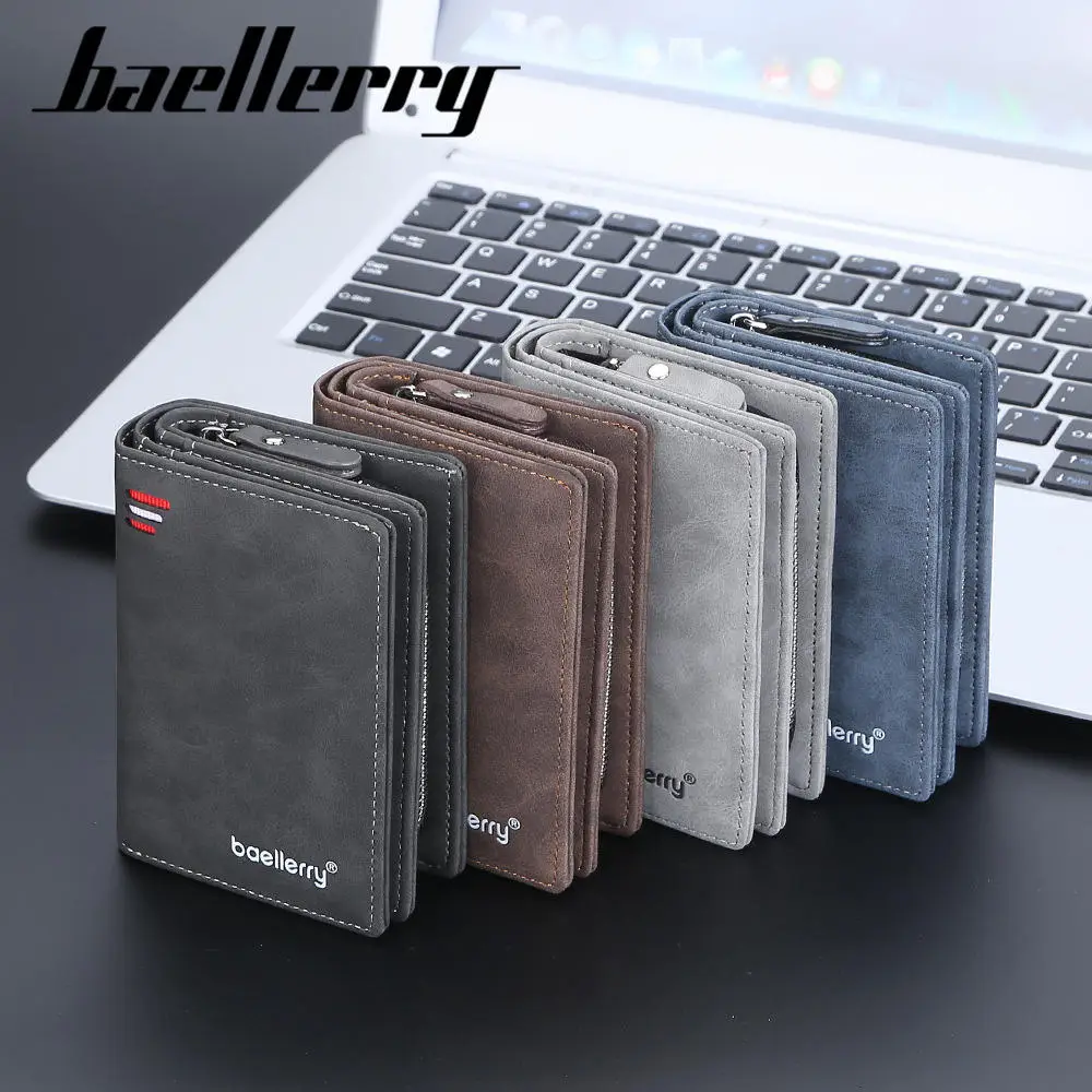 PU Leather Men's Bifold Wallet – Fashion Card Holder