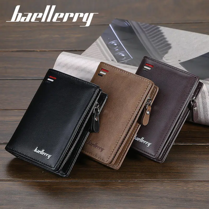 PU Leather Men's Bifold Wallet – Fashion Card Holder