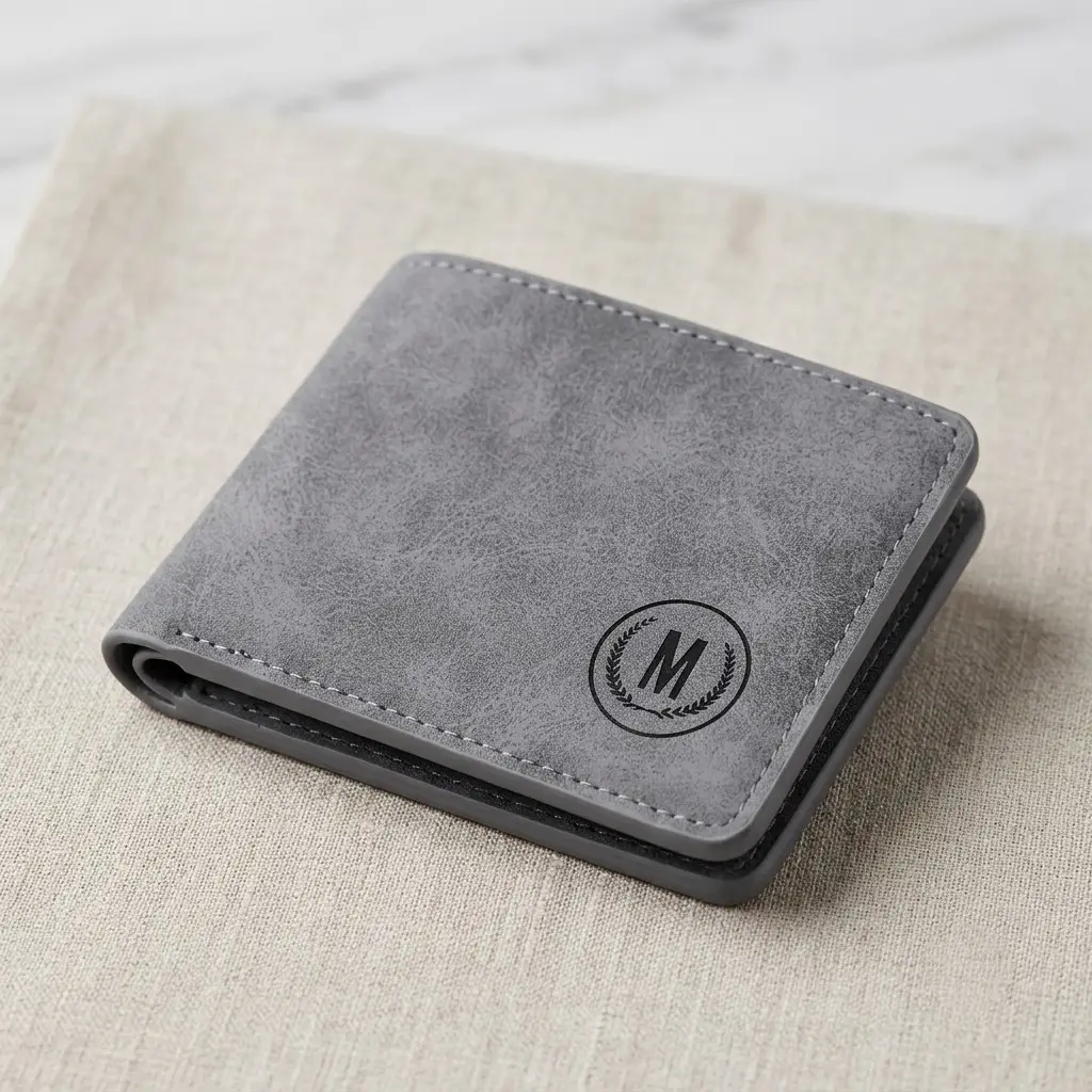 M-Design Soft Leather Bifold Wallet for Men | 6 Card Slots | Dual Cash Compartments | Compact Pocket Wallet - Black