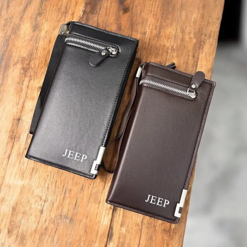 Baellerry Long Wallet For Men And Women - Fashion Accessory Designed For Cash Storage And Daily Carry Routine - Black