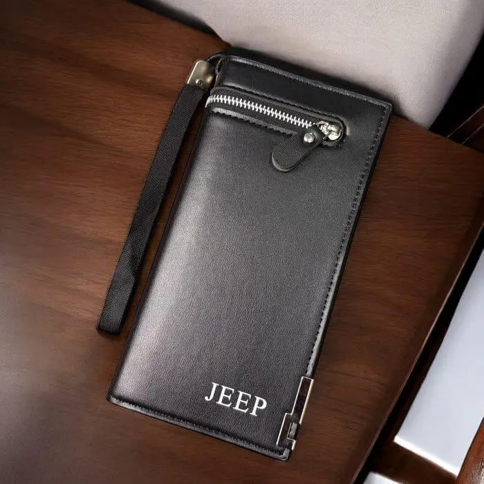 Baellerry Long Wallet For Men And Women - Fashion Accessory Designed For Cash Storage And Daily Carry Routine - Black