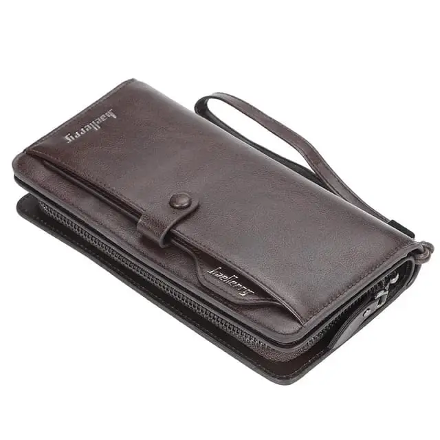 Premium Businessman Long Leather Wallet