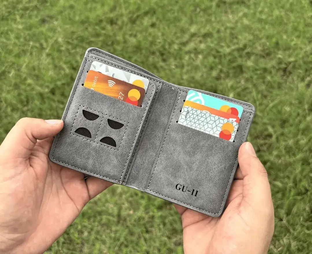 Men PU Leather Wallet – Slim Bifold Stylish Card Holder