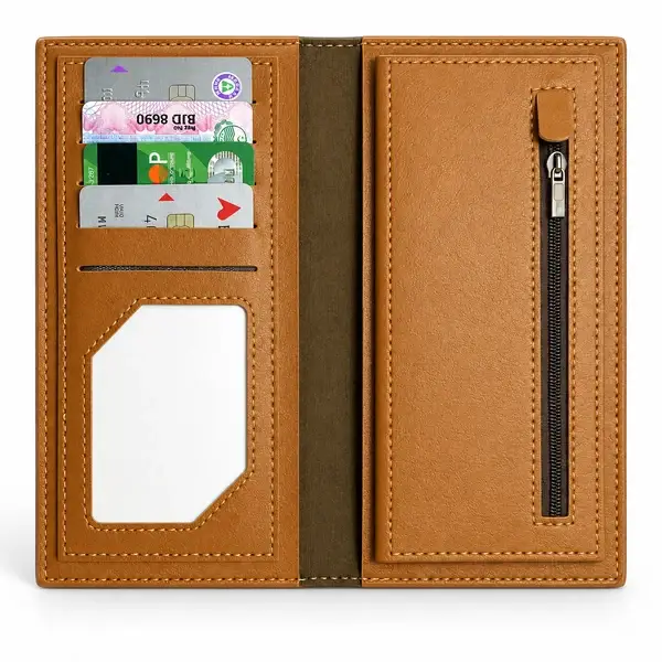 Men's Leather long Wallet