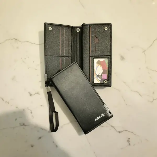 Balebaily Premium Long Leather Wallet for Men And Women