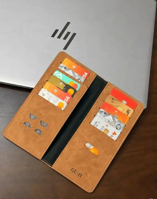 M . long Leather Wallet New Design  October to December 2027