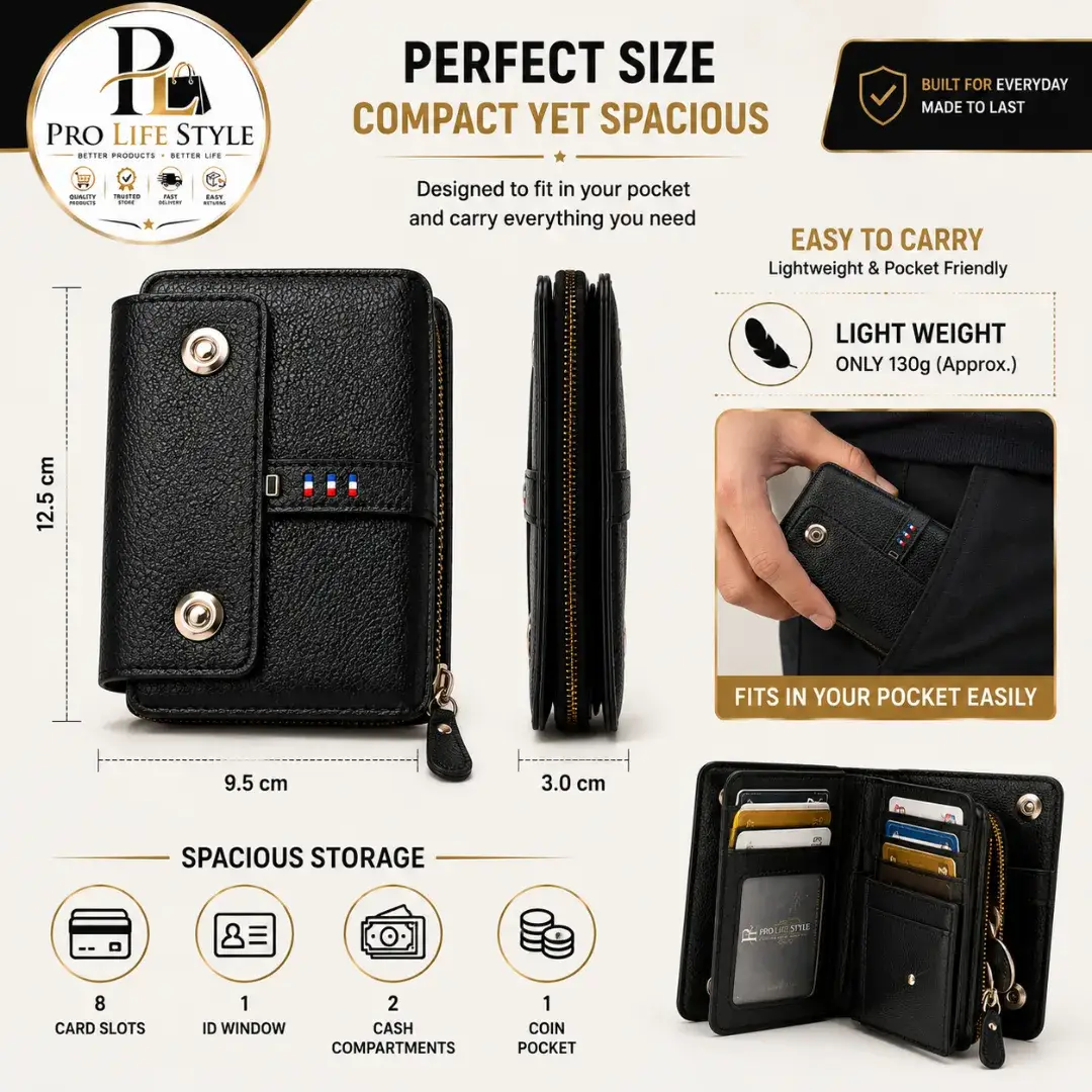 Premium PU Leather Minimalist Long Wallet