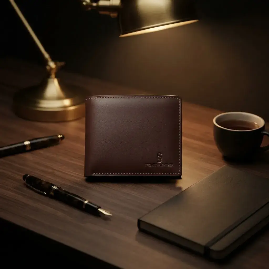 Genuine Leather Bifold Wallet for Men