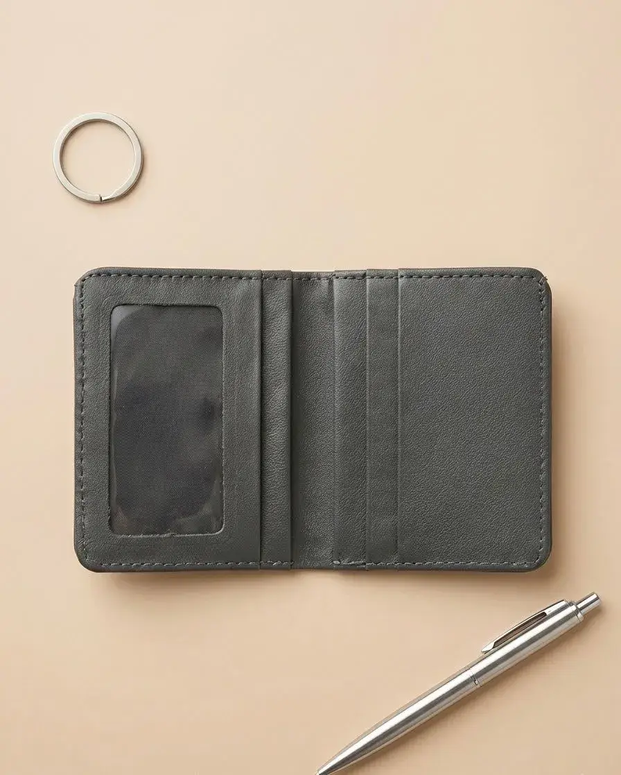 Slim Leather Card Holder Wallet