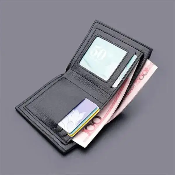 Premium Leather Wallet for Men Brown Slim Compact