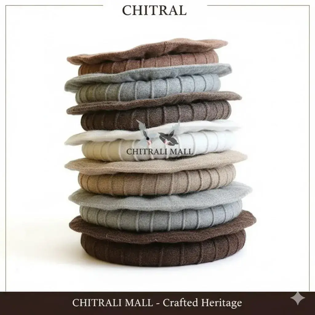 Handmade Chitrali Cap Premium Original Wool
