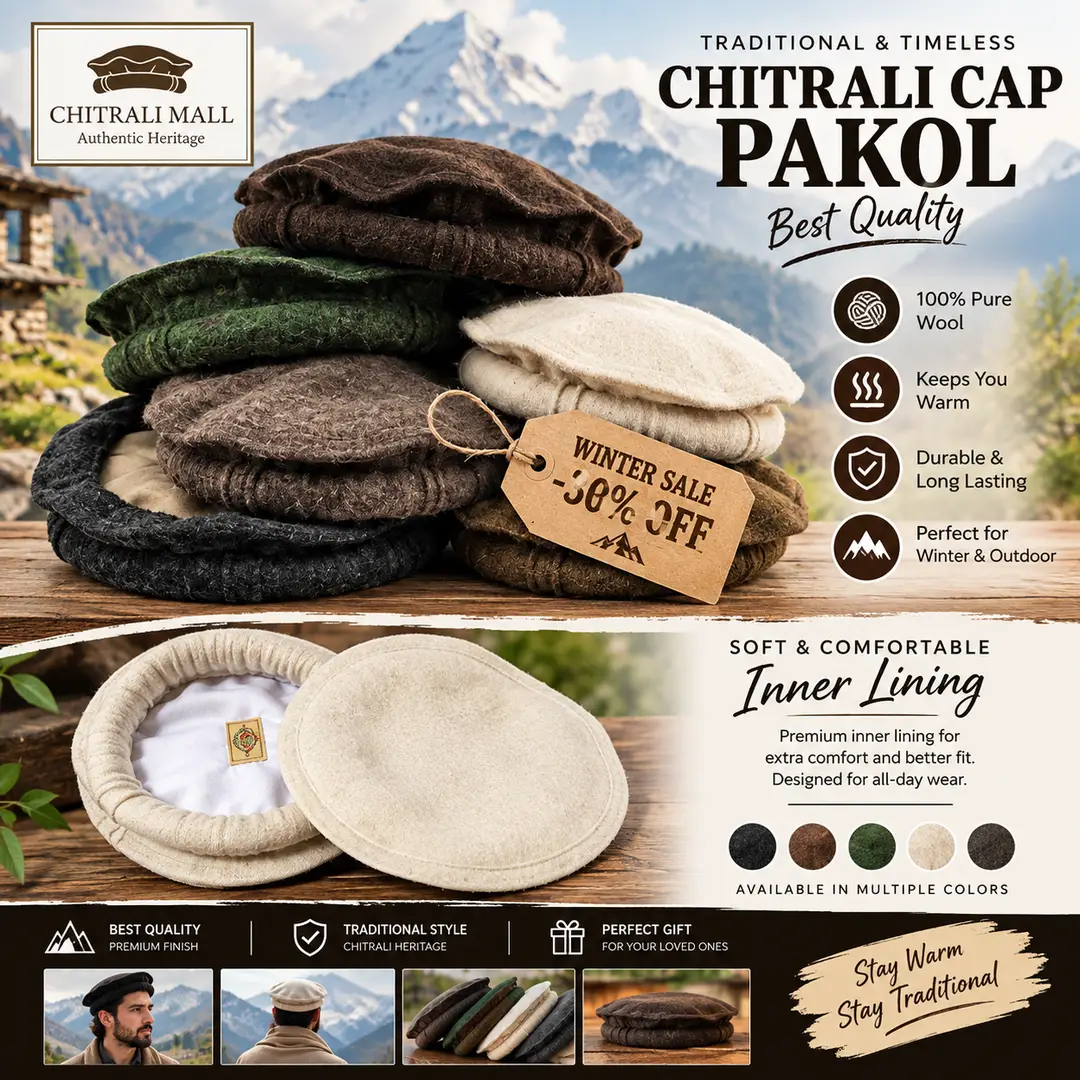 Chitrali Cap Pakol – Best Quality