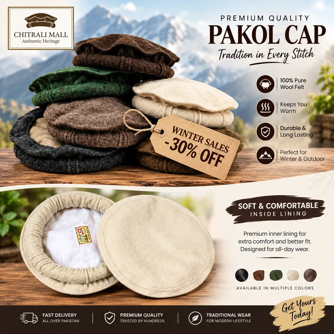 Chitrali Cap Pakol – Best Quality