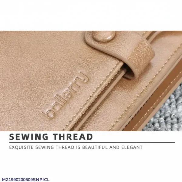 Women's Leather Wallet with Positive Display