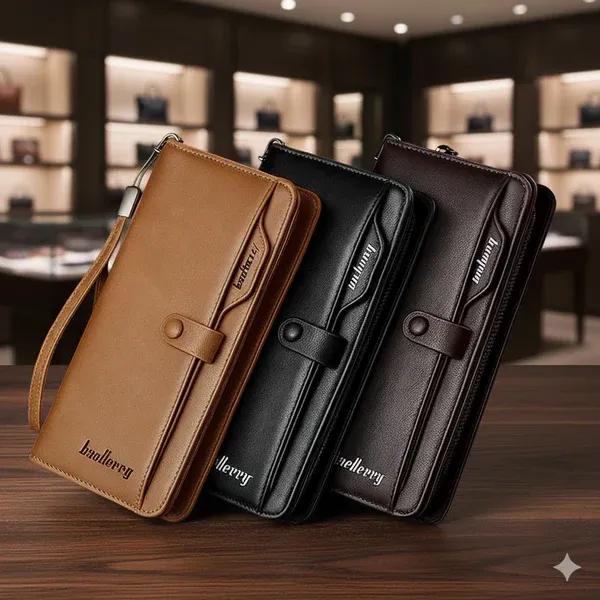 Women's Leather Wallet with Positive Display