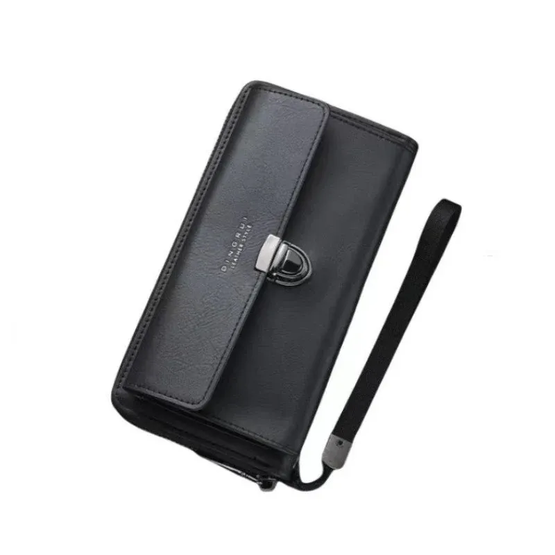 Men’s Large Capacity Wallet With Zipper And Card Slots