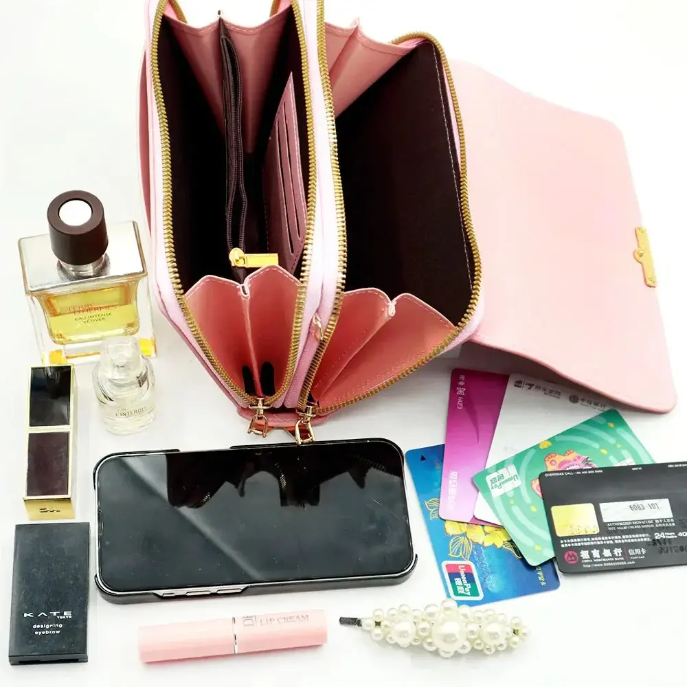 Charsole Large Capacity Double Zipper Wallet for Women - FY870