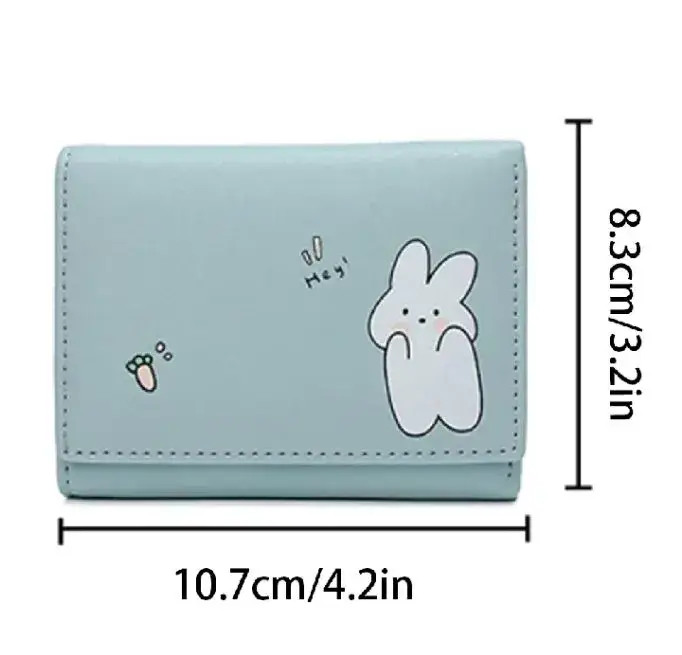 Multi Card Slot Three Fold Card Bag Wallet For Young Girls and Students Compact Card Holder Purse Accessory