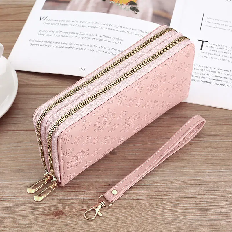 HBX Women's Fashion Long Wallet – Vintage PU Leather Card & Money Holder