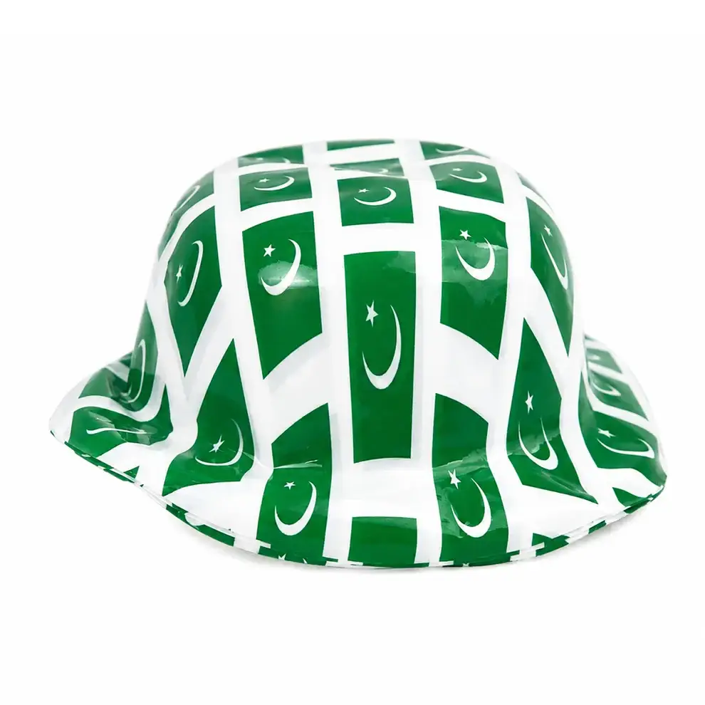 Pakistan Flag Bucket Hat– Green & WhiteIndependence Day Cap