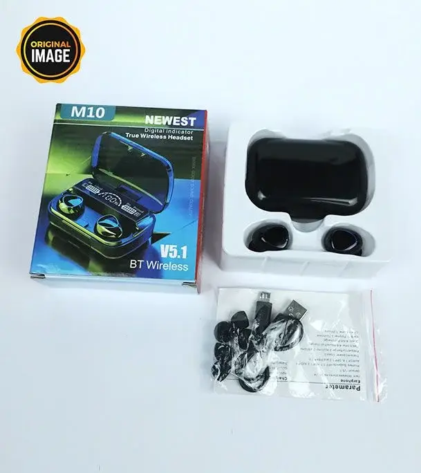 M10 Wireless Earbuds Bluetooth Earphones Noise Cancellation