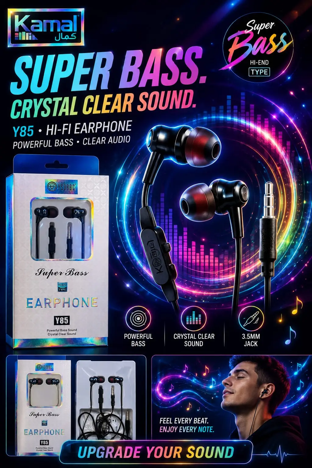 🍎⚡ Kamal Brand Original Handsfree ⚡🍎