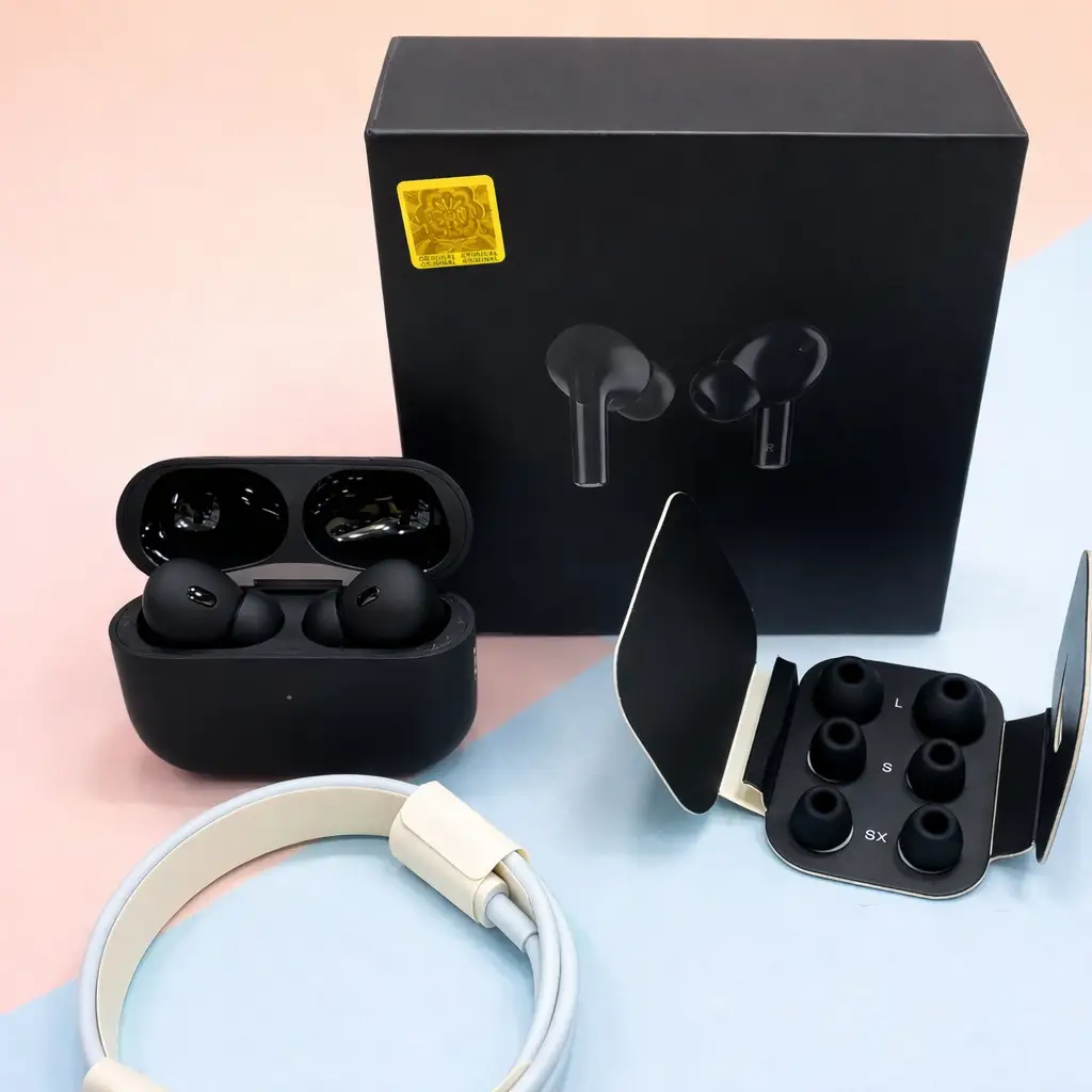 Pro 2 Black Long-Lasting Battery With Fast Charge Earbuds