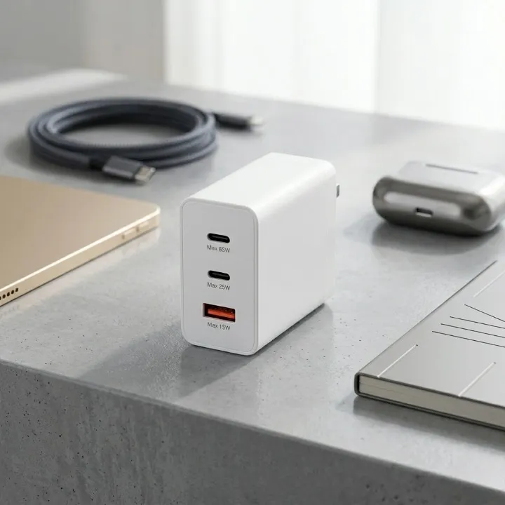 Mini 120W Portable USB Charger Yellow