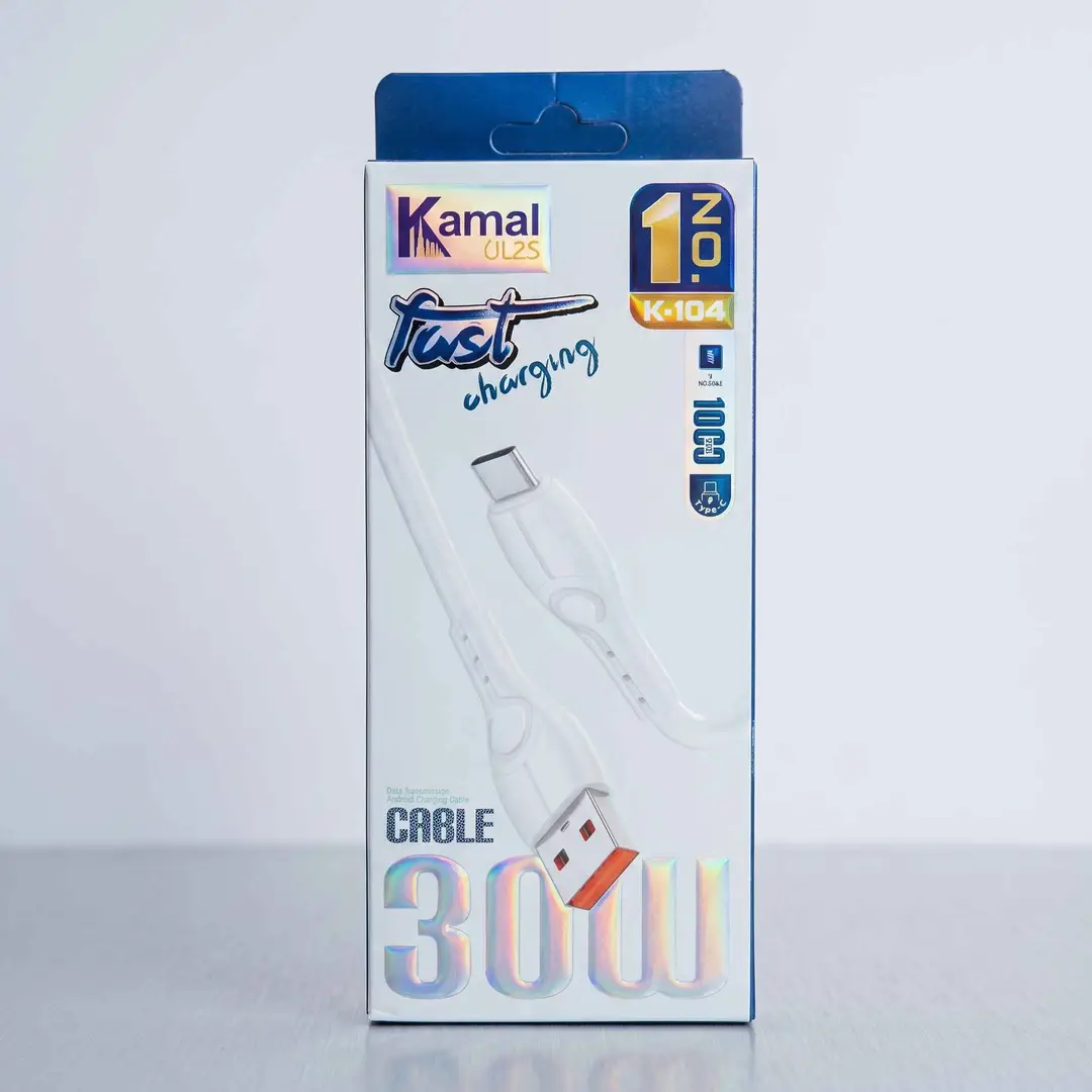 Kamal USB to Type-C Fast Charging & Data Transmission Cable – 100cm