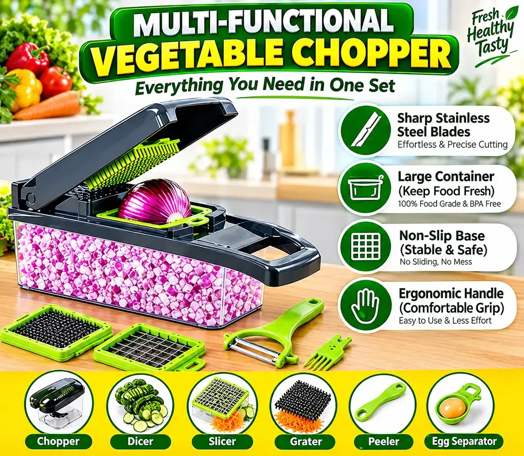 For Comfortable And Secure use Manual Food Chopper