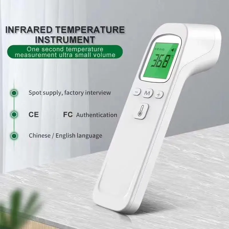 Infrared Forehead Thermometer White 37.5°C Body Temp