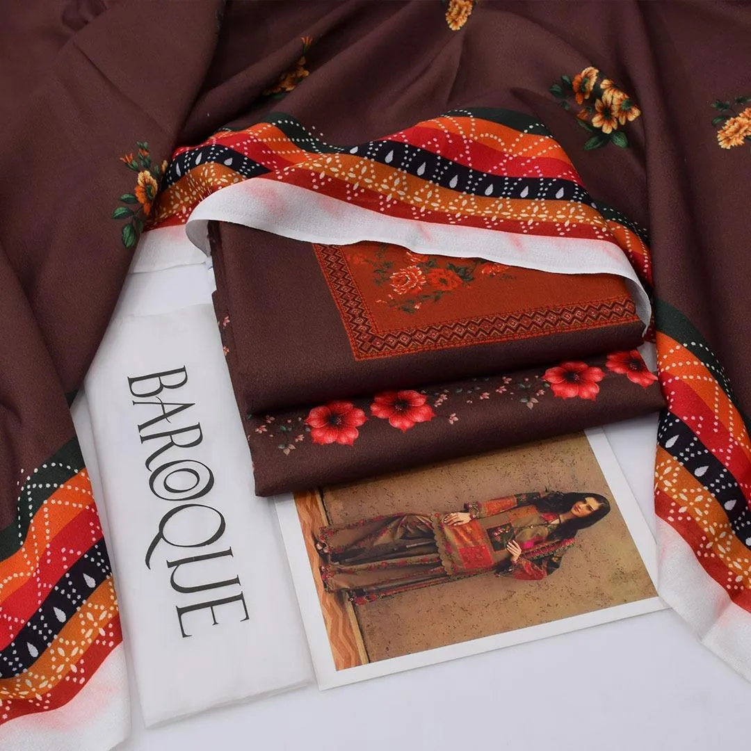 KARANDI MOST HIT ARTICLES 3 Pcs Unstitched Digital Print Suit