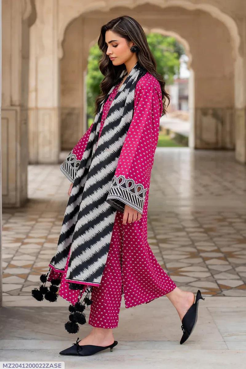 KARANDI MOST HIT ARTICLES 3 Pcs Unstitched Digital Print Suit