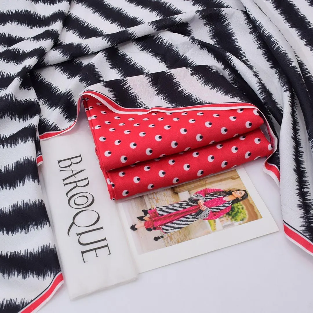 KARANDI MOST HIT ARTICLES 3 Pcs Unstitched Digital Print Suit