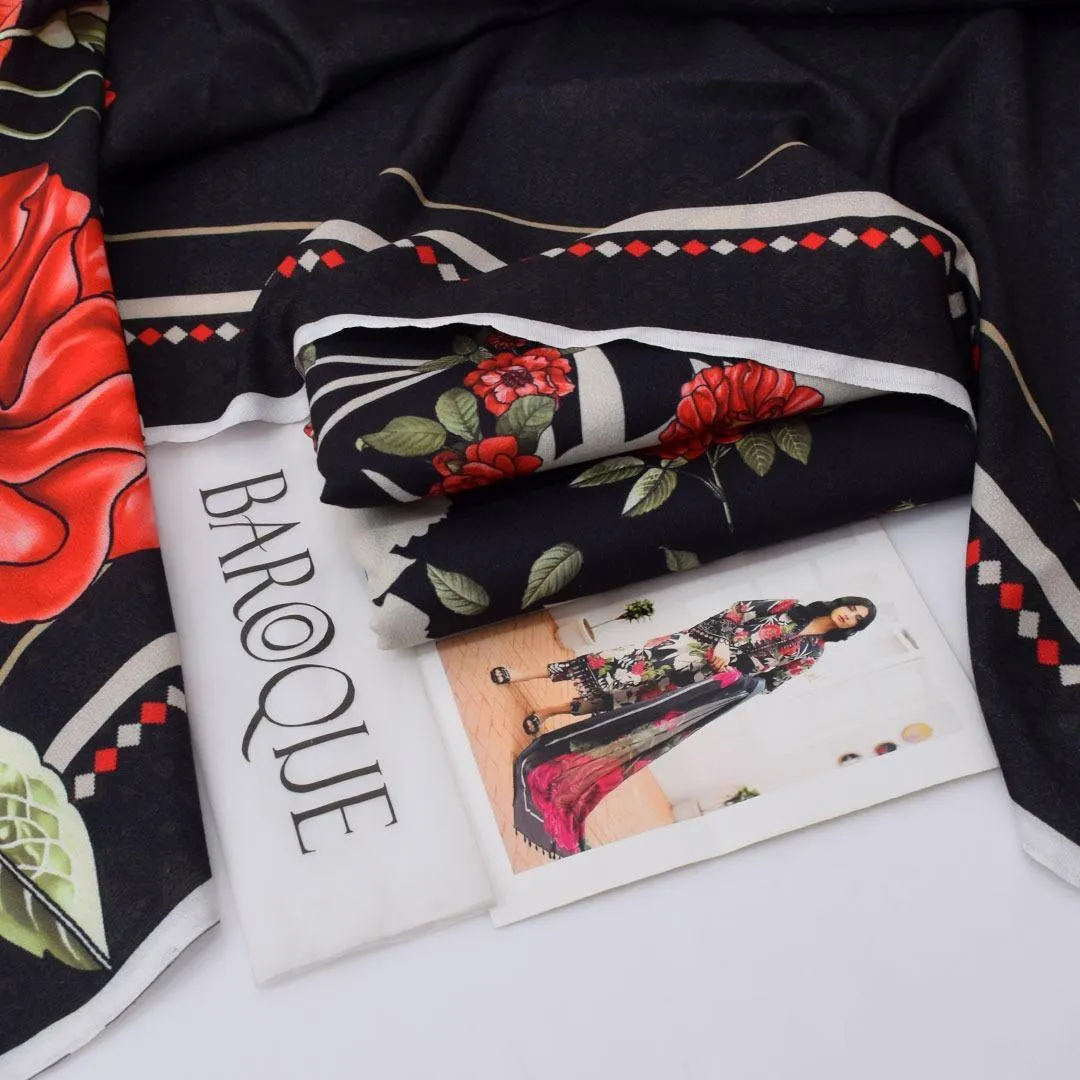 KARANDI MOST HIT ARTICLES 3 Pcs Unstitched Digital Print Suit