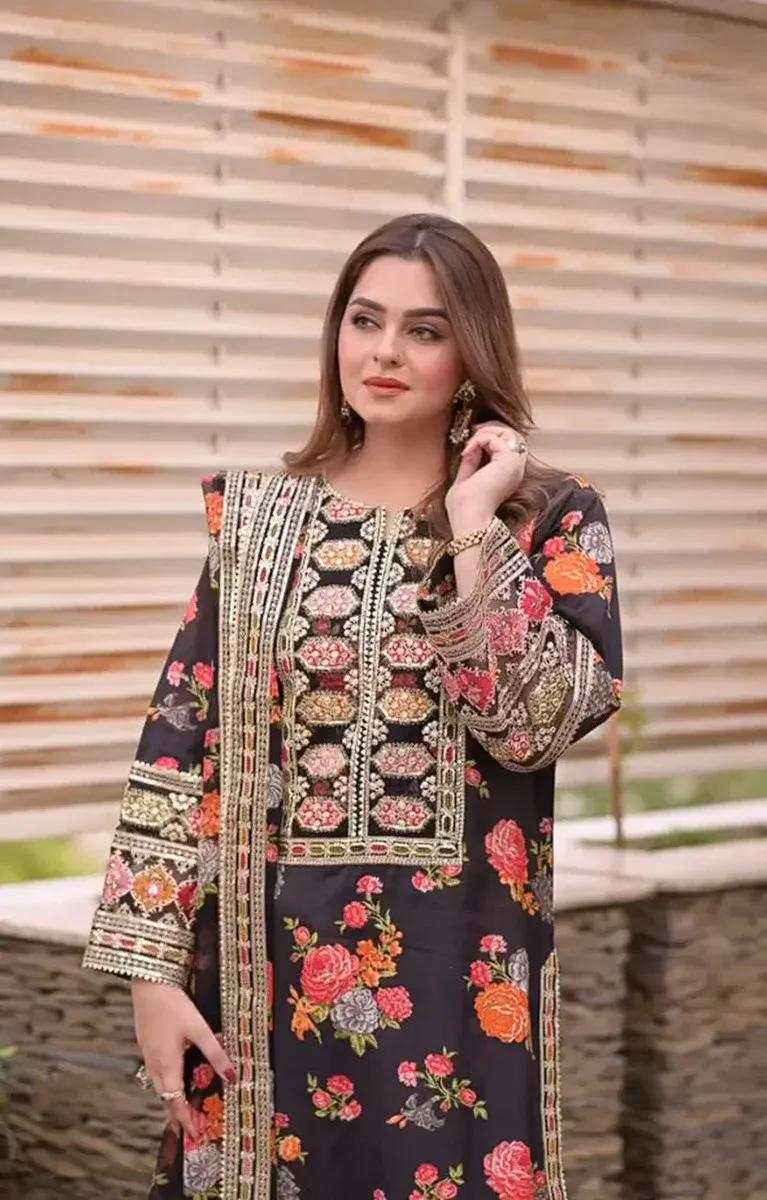 KARANDI MOST HIT ARTICLES 3 Pcs Unstitched Digital Print Suit