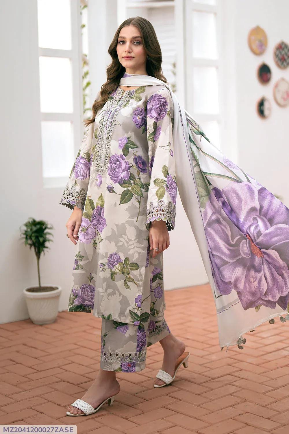 KARANDI MOST HIT ARTICLES 3 Pcs Unstitched Digital Print Suit